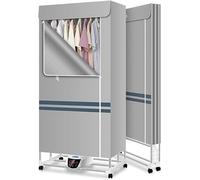 Séchoir à linge électrique chauffant - 2300 W, pliable, pour une utilisation intérieure, avec housse et conception à 3 niveaux pour une économie d'énergie.