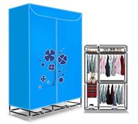 Séchoir à linge électrique chauffant, étendoir à 3 niveaux avec double hôte et cadre large renforcé, minuterie de 180 minutes, charge maximale 50 kg, faible bruit for la maison et l'appartement