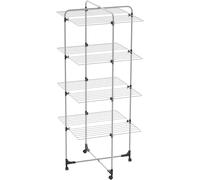 COSY & TRENDY ST194/4P Séchoir Tour 4 Niveaux, Aluminium, 33M, Argent
