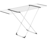 Séchoir à linge extensible blanc 18 m de longueur de séchage - 108-178 cm - stand télescopique séchoir pliable