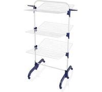 Séchoir a linge Leifheit 420 Comfort 81529 , étendoir a linge avec cadres rabattables et supports latéraux, 42m d'étendage, blanc