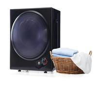 Séchoir à linge mini à économie d'énergie de 2,5 kg (850 W) avec chauffage PTC | Chargement frontal, système d'évacuation | 65 °C et minuterie de 200 min | Double filtre,A