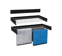 Étendoir à Linge Mural, Étendoir, Montage Mural, COBRA Etendoir à Linge Pliable pour l'intérieur ou l'extérieur, 100 cm, Noir