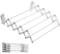 ABJ Porte-Linge et Porte-Serviettes, Pliable Blanc 50 cm