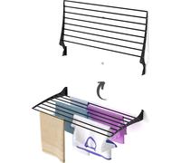 Séchoir à linge mural, moderne, compact et durable - Foxydry Fold 100 cm Noir