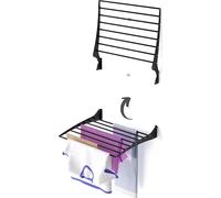 Séchoir à linge mural, pliable et peu encombrant - Foxydry Fold 60 cm Noir