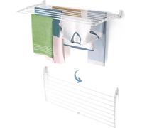Séchoir à linge mural, pliable - Foxydry Fold Down 116 cm blanc