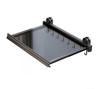 Séchoir à linge pliable avec ventouses pour balcon, maille améliorant la ventilation lors du séchage des pulls et des chaussettes (gris)