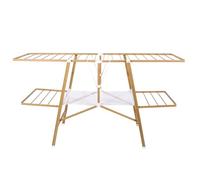 Séchoir à linge pliable étendoir multifonction 20M NAIROBI Couleur bois