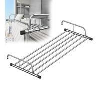 Séchoir à linge pliable extensible en acier inoxydable pour balcon et radiateur Design peu encombrant pour un séchage efficace à l'intérieur