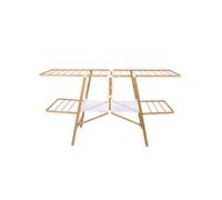 Kitchen Move Séchoir à linge pliable NAIROBI bois 20 m BAT-WD-10B