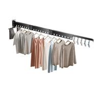 Séchoir à Linge Pliant Mural avec Trous de Suspension Cintre à vêtements épaissi rétractable Économiseur d’Espace pour Balcon Salle de Bain Chambre