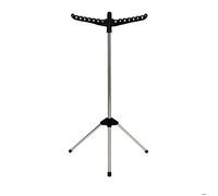 Séchoir à Linge Relaxdays, pour 27 cintres, Pliable, Charge Max 15 kg, H x P : 143 x 56 cm, Noir/Silver