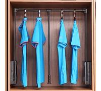 Séchoir à linge rétractable - Barre de penderie coulissante, tube de tringle de penderie extensible for suspendre les vêtements, tringle à vêtements de penderie, porte-vêtements de penderie réglable(5