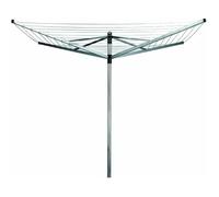 Séchoir à linge rotatif - BRABANTIA - Lift-o-Matic 4 Bras - 40 m - Réglable en hauteur - Ancre de sol incluse