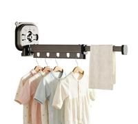 Séchoir à linge Sans Perçage Pliable En D'Aluminium Télescopique