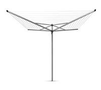 Brabantia Séchoir rotatif Topspinner, 50 m, antidérapant, résistant UV, gris métallisé ø295 cm