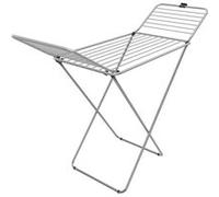 Vileda Séchoir à linge Tender – Acier, fils épais anti‑plis, grille aluminium, pliable