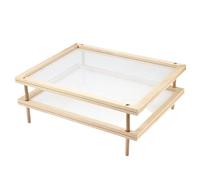 Séchoir à pâtes empilable - Plateau de déshydratation des aliments amovible en bois, rangement ouvert pour fruits | Égouttoir à légumes multi-couches pour économiser de l'espace à la maison