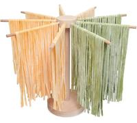 Séchoir à Pates en Bois Séchoir à Spaghetti Pliable avec 9 Barres Peut Contenir 4,5kg de Nouilles Pasta Drying Rack pour Sécher