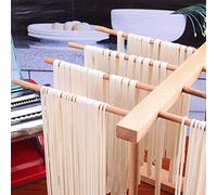 Séchoir à pâtes pliable en bois de hêtre avec baguette de transfert, facile à transférer pour sécher les pâtes et la cuisine