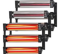 Séchoir à peinture infrarouge 3kW - radiateur avec rayonnement infrarouge lointain - lampe de séchage de peinture avec grande surface de séchage - protection de sécurité contre les surcharges - séchoi