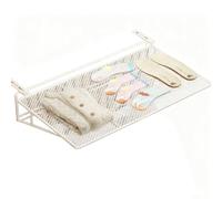 Séchoir à Radiateur Tablette Radiateur de Radiateur Réglable avec Filet de Séchage et Crochet à Vêtements, pour la Maison, le Bureau, le Salon(White,45cm/18in)