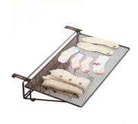 Séchoir à Radiateur Tablette Radiateur de Radiateur Réglable avec Filet de Séchage et Crochet à Vêtements, pour la Maison, le Bureau, le Salon(Black,35cm/14in)