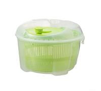 Séchoir à salade compact pour comptoir de cuisine, facile à ranger (vert) | Taille compacte de 24 x 21 x 14 cm, s'adapte aux petits tiroirs, économise de l'espace sur le comptoir