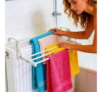 Séchoir À Serviettes,Porte-Serviettes Télescopique Ajustable Et Robuste pour Radiateur - Support De Rangement pour Vêtements, Peignoir Et Manteau, Idéal Maison, Hôtel, Restaurant