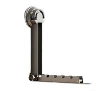 Séchoir à vêtements à ventouse pour voyage, montage mural et peu encombrant, parfait pour une utilisation n'importe où (gris)