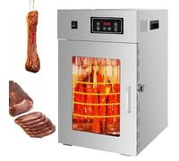 Séchoir À Viande 360° Rotatif, Déshydrateur Alimentaire Électrique En Acier Inoxydable Pour Biltong Et Jerky Avec Crochets, Température 30-90°C Minuterie Réglable Pour Saucisse Bœuf Et Fruit 5kg/time