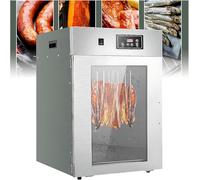 Séchoir à viande, séchoir à saucisses rotatif à 360 °, séchoir à viande rotatif en acier inoxydable pour saucisses, bacon, poulet, canard, poisson, bœuf - Minuterie numérique 24 heures - Séchoir