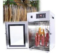 Séchoir alimentaire commercial, séchoir à viande et à fruits, séchoir à viande rotatif à rotation 30-90 ℃, déshydrateur de viande séchée avec minuterie numérique heures pour saucisses(Dryer 7kg at one