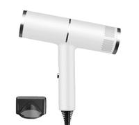 Séchoir avec diffuseur : dispositif ionique négatif à haute vitesse, faible bruit et design de lumière pour un séchage rapide | Sèche-cheveux avec buse de coiffage pratique pour la normale bo