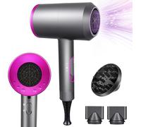 Séchoir Cheveux Ionique, Séchage Rapide, Protection Contre La Surchauffe, 3 Températures/2 Vitesses, Sèche-Cheveux Professionnel 2000w, Pour La Famille Et Les Salons De Coiffure (Gris)