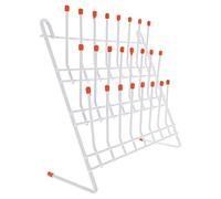 Séchoir de laboratoire à 24 pinces à linge - Égouttoir à verrerie - Support mural - Égouttoir à verre de laboratoire autonome