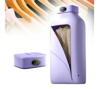 Séchoir Électrique Compact, Sèche-Linge Pliable, Élément Chauffant Ptc Et Conception De Crochet Ondulé, Réglage De 2 Vitesses, Adapté Au Séchage Des Chemises, Des T-Shirts,Violet