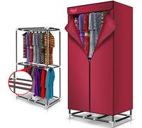 Séchoir électrique pour une utilisation en intérieur - 900 W - Grande capacité - 15 kg - Double couche en acier inoxydable - Économe en énergie - Pour intérieur et humide - Séchage à l'air chaud -