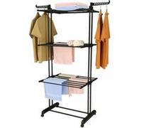 Séchoir multifonctions d'étendage HG8034-BB noir 20m