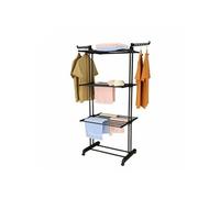 Séchoir multifonctions 20m d'étendage noir Herzberg HG8034-BB