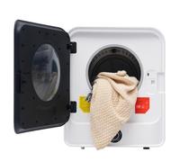 Séchoir mural compact : capacité de 4,5 kg, acier inoxydable, chauffage PTC, écran, 5 programmes, protection contre la surchauffe | Sèche-air silencieux et efficace pour la maison ou la salle de bain