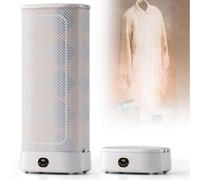 Séchoir portable 1000 W vertical à vapeur - Séchoir à linge automatique sans fil avec télécommande, défroisseur vapeur pliable à suspendre pour tissus