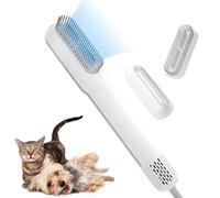 Séchoir Pour Chien 2 en 1 de Compagnie Avec Brosse et Buse Amovibles Sèche Cheveux Pour Chats Chiens ou Autres Animaux de Compagnie, Réglable à 3 Températures et 3 Vitesses à Faible Bruit Grooming