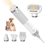 Séchoir pour Chien 5 en 1 | Sèche Poils pour Chien et Chats | Pulseur pour Chien | Sèche Cheveux avec Brosse Slicker