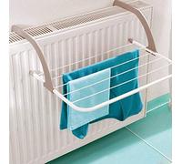 Séchoir pour radiateur avec 5 bras réglables, température maxi 70 °C, 2. Grey w/ White Bars (Small)