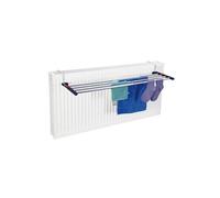 Leifheit Séchoir pour radiateur Quartett Duo 81413 – aluminium, 4,2 m d'étendage – Gris