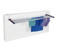 Leifheit Séchoir pour radiateur Quartett Duo 81413 – aluminium, 4,2 m d'étendage – Gris