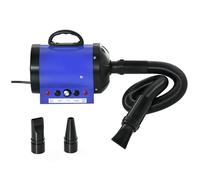 Pawhut Séchoir professionnel sèche-poils toilettage 2800W réglable 3 buses bleu