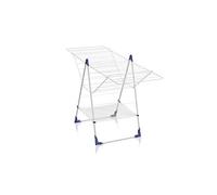 Étendoir à linge Leifheit Classic 250 Flex 81409, séchoir à linge avec 25m d'étendage et ailettes réglables en hauteur, blanc